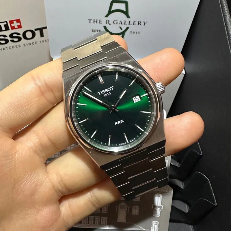 Tissot PRX Swiss Quartz Green Dial Men’s Watch- T137.410.11.091.00